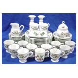 White Christmas China Set - 53 pieces