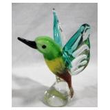Murano Glass Hummingbird, 7.25"