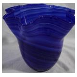 Art Glass Vase 8x6.5