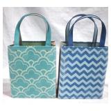 2 Metal Bags - 11 x 6 x 3