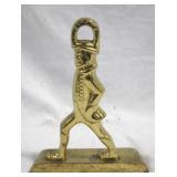 Brass Figural Door Stop - 8.5 x 6.5 x 2