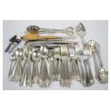 79pc Assorted Silver Plated Flatware
