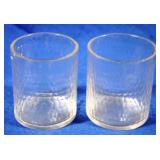 2 Glass Vases - 5.25 x 6
