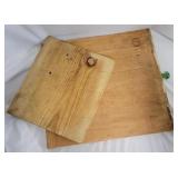 2 Wood Cutting Boards - 17.5 x 16 (largest one)