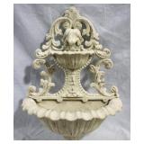 Cast Iron Planter/bird bath wall hanging