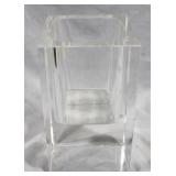 Glass Cube Vase - 10 x 6 x 6