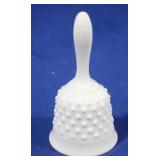 Milk Glass Bell - 6" tall