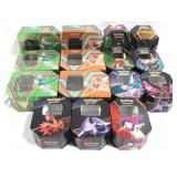 15pc Pokemon Metal Tins (2 different sizes)