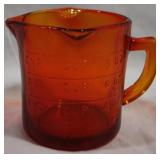 Dark Amber Glass Measuring Cup 3.5x4.5
