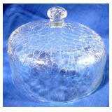 Crackle Glass Dome Cake Topper 10.5" Round
