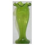 Vintage Green Vase 7.5"