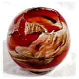 Art Glass Vase 5" x 6"