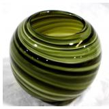 Art Glass Vase 5" x 6"