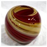 Art Glass Vase 5" x 6"