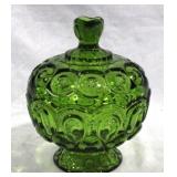 LE Smith Glass Moon & Stars Candy Dish w/ lid