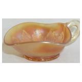 Carnival glass handled nappy 2x6x5