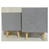 Pr of Speckled Planters by UMA 17.5x14x14