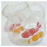 Retro Glass Juice Pitcher 6x7x5.5