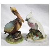 2pc Ceramic Bird Fiqures 5 & 6 Inches