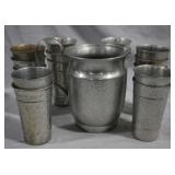 17pc Pitcher & Cups Set