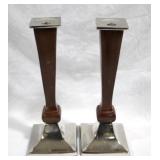 Pair Go Home 15" candlesticks