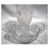 4pc lot of crystal items