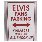 Elvis Fans Parking Sign - 12 x 8