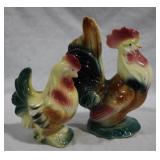 2 Rooster Figures - AS IS