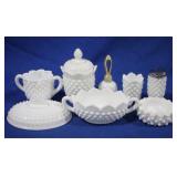 Lot of Assorted Milk Glass Items