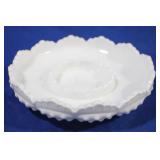 Fenton Milk Glass Ashtray - 8" round