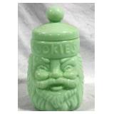 Vintage Jadeite Santa Claus Cookie Jar
