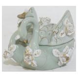 Gray Swan Dresser Box with lid 4x5x5.5