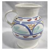 Art Pottery Pitcher, signed - 9" tall