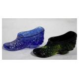 2 Glass Shoes - 3.25" long