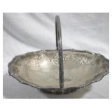 Silver plated basket - 12.5 x 11 x 10