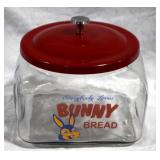 Bunny Bread Jar w/Lid 7" x 8" x 9"