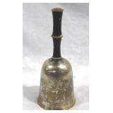 Antique School Bell - 8" tall