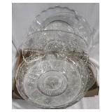 Lot of Assorted Glass Dishes/Trays