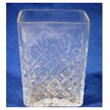Crystal Vase - 5.5 x 4 x 3