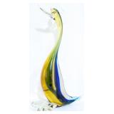 Pilgrim Art Glass Decorative Bird 16.5" (Chipped)