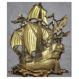 Vintage Hart Ind ship wall decor, 29 x 23