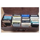 Case with 8 track tapes