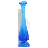 Fenton Hobnail Electric Blue 9" Swung Vase