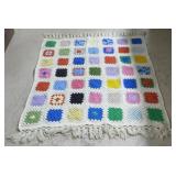 Multicolor Vintage Afghan