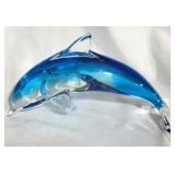 Glass Dolphin 6x10x4