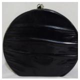 Black Vinyl Hat Box 11.5x13x4.5