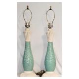 Pair of Matching Lamps - 33" tall