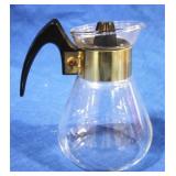 Glass Carafe Pitcher - 6" tall