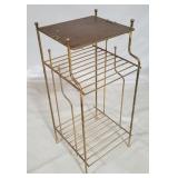 Brass mid century rack, 24 x 11 x 11
