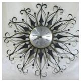 Vintage Starburst Wall Clock by Elgin - 25" round